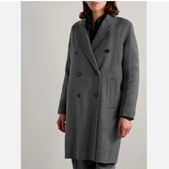 Theory Double-breasted Wool & Cashmere Oversize Coat - Picture 3 of 10